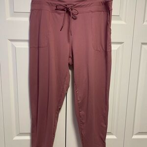 Lole Mauve Joggers with Elastic Waistband and Drawstring